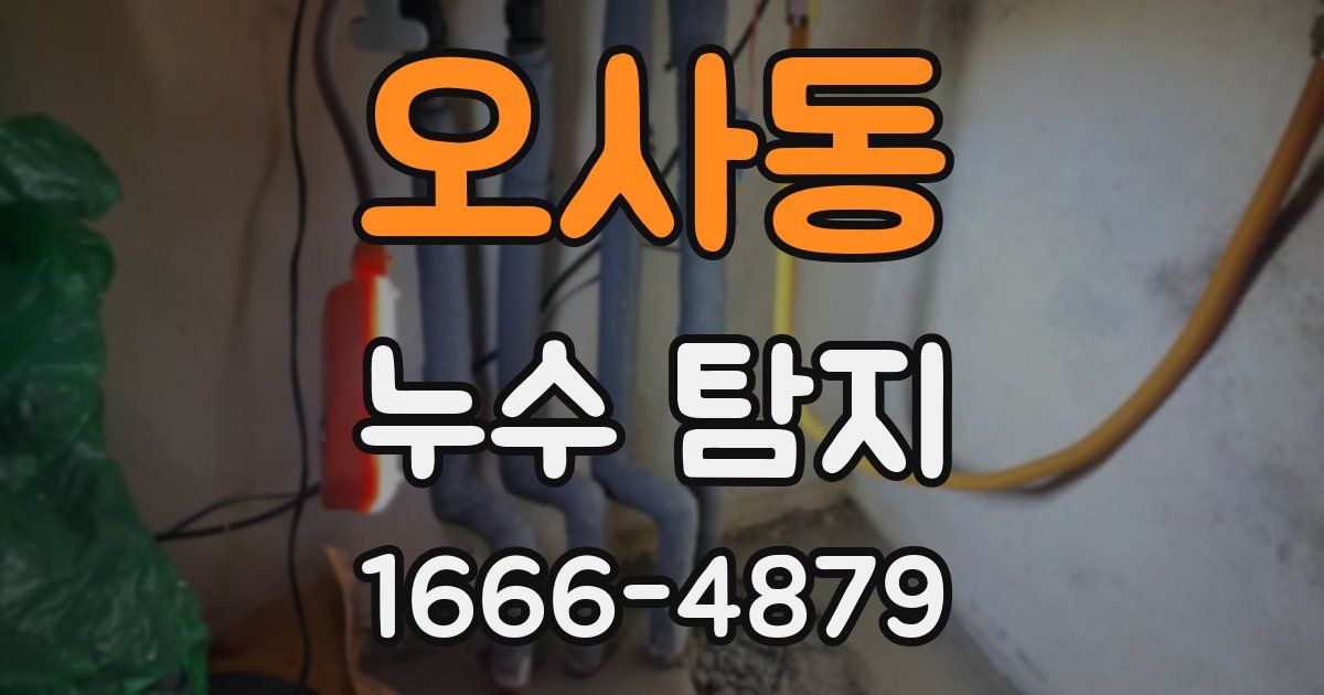 오사동 누수 탐지