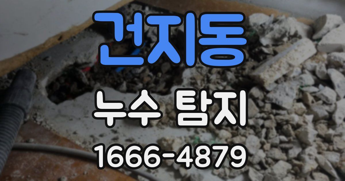 건지동 누수 탐지