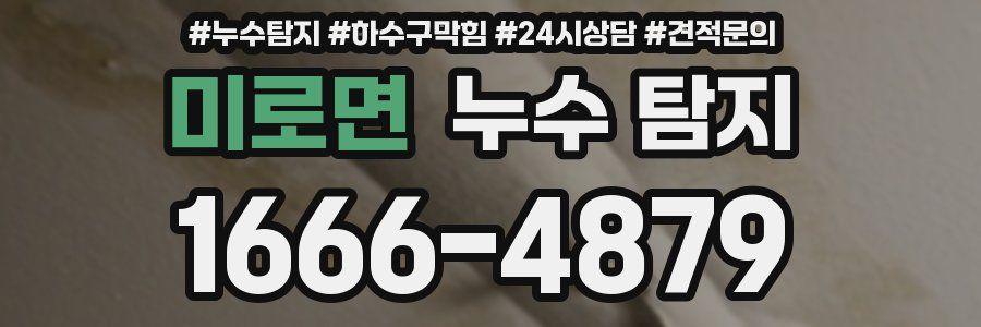 미로면 누수 탐지