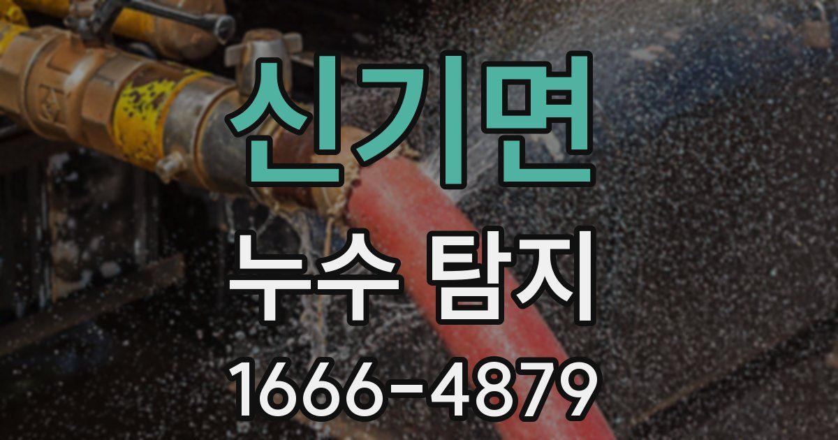 신기면 누수 탐지