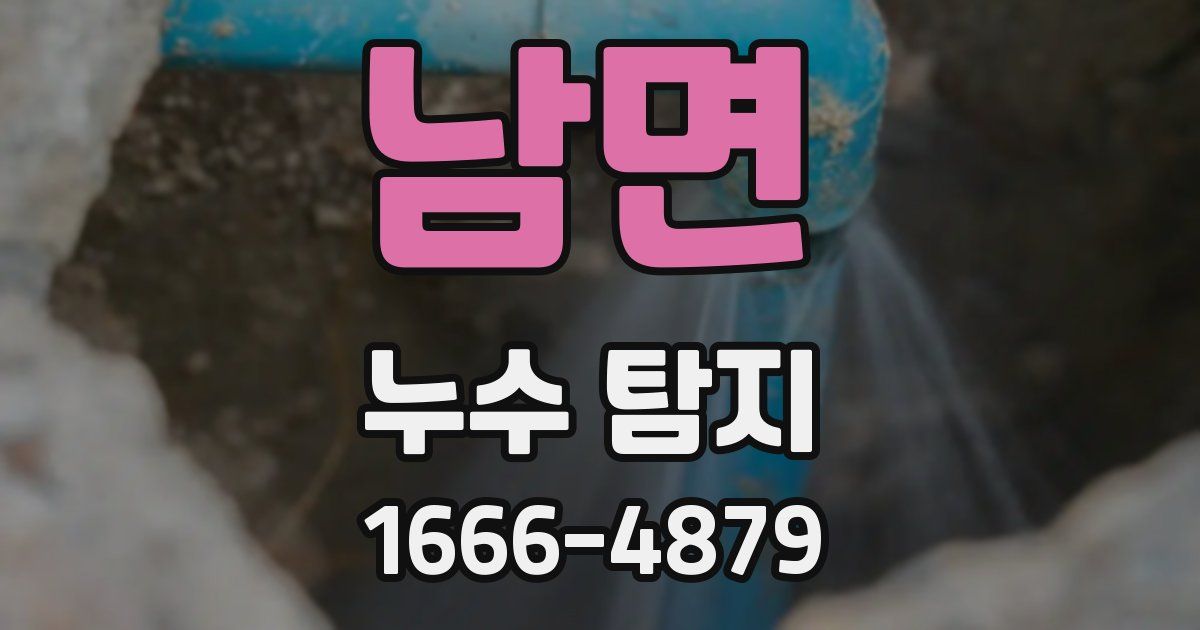 남면 누수 탐지