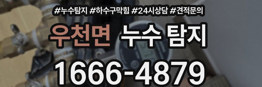우천면 누수 탐지
