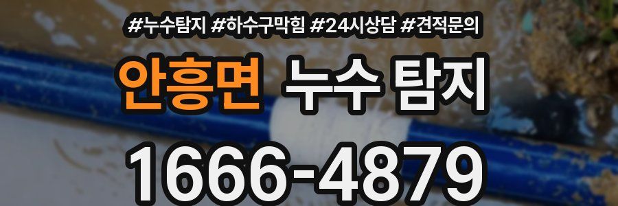 안흥면 누수 탐지