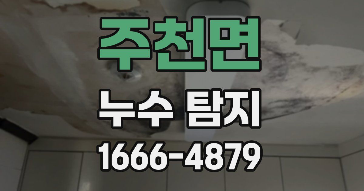 주천면 누수 탐지