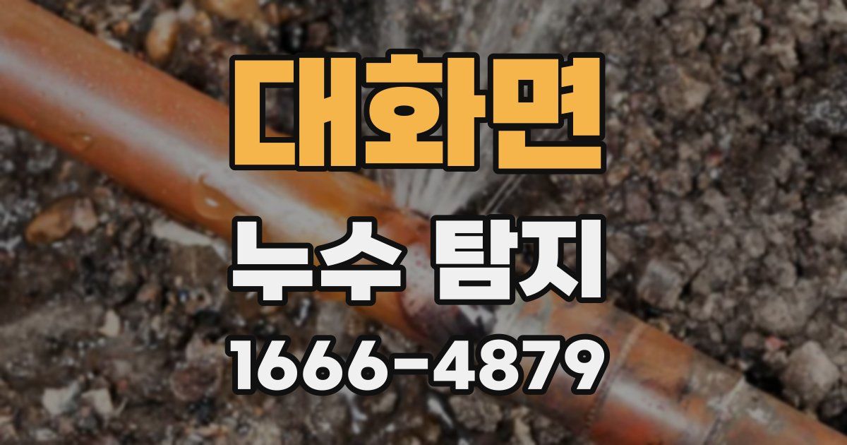 대화면 누수 탐지