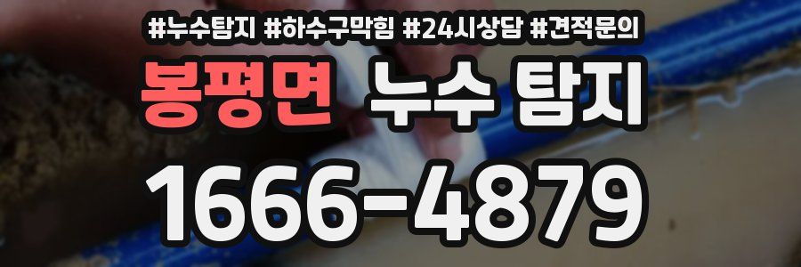 봉평면 누수 탐지