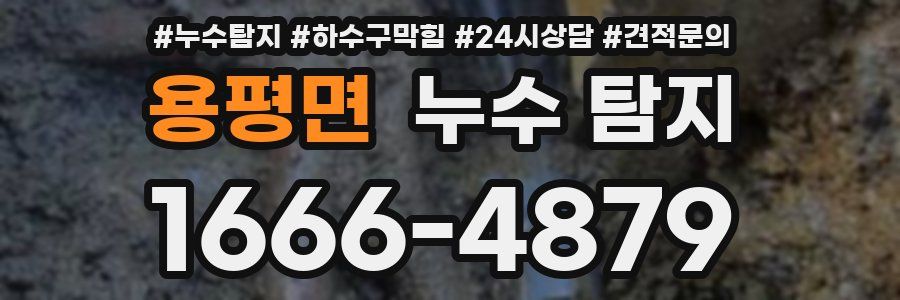 용평면 누수 탐지