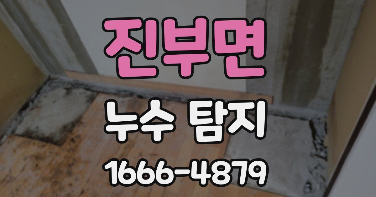 진부면 누수 탐지
