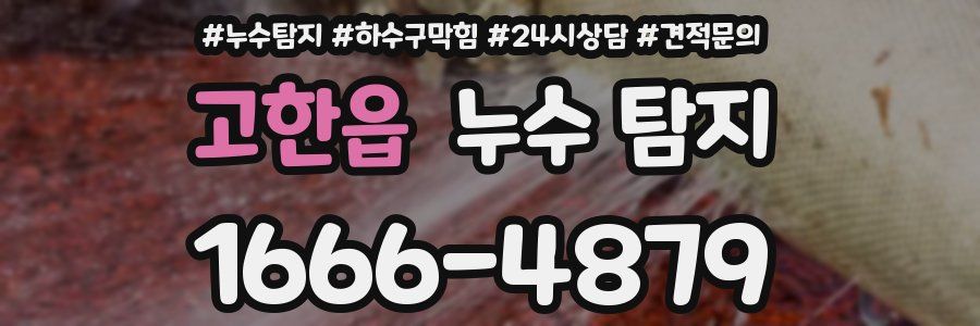 고한읍 누수 탐지