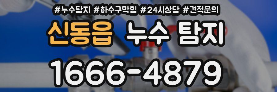 신동읍 누수 탐지