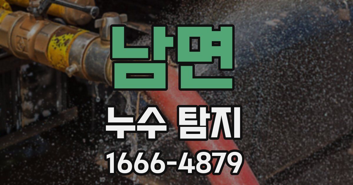 남면 누수 탐지