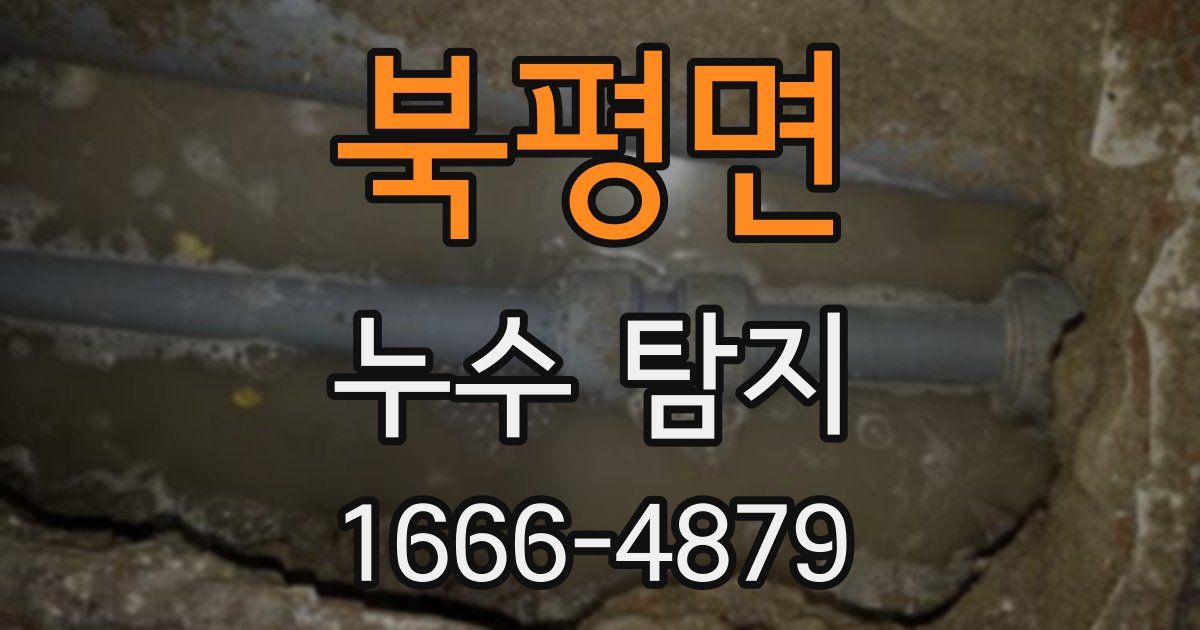 북평면 누수 탐지