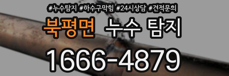 북평면 누수 탐지