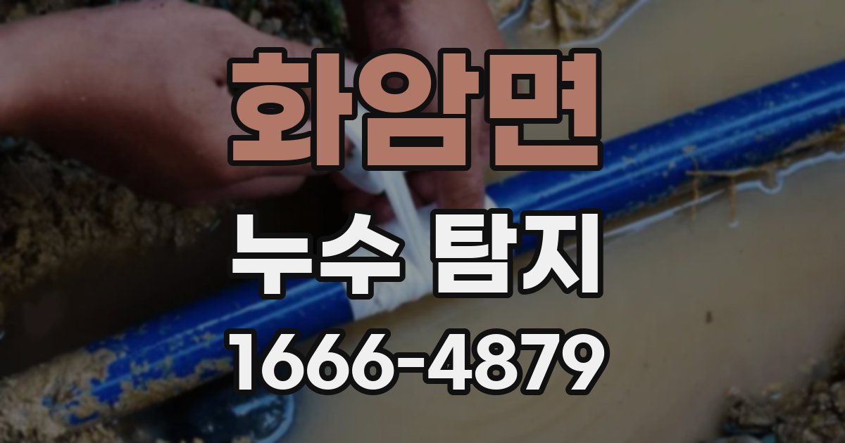 화암면 누수 탐지