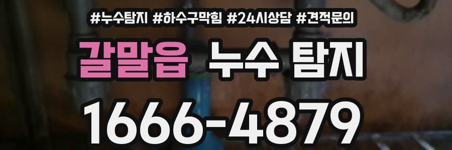 갈말읍 누수 탐지