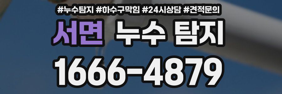 서면 누수 탐지