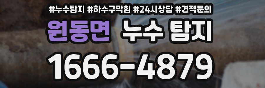 원동면 누수 탐지