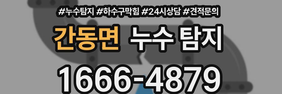 간동면 누수 탐지
