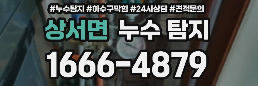 상서면 누수 탐지