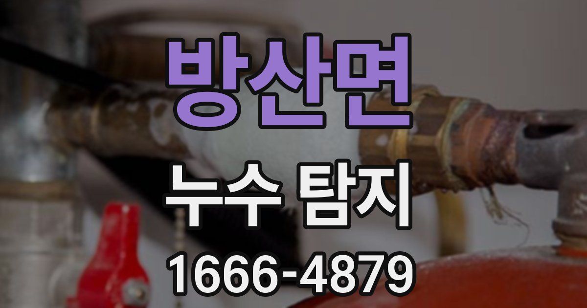 방산면 누수 탐지