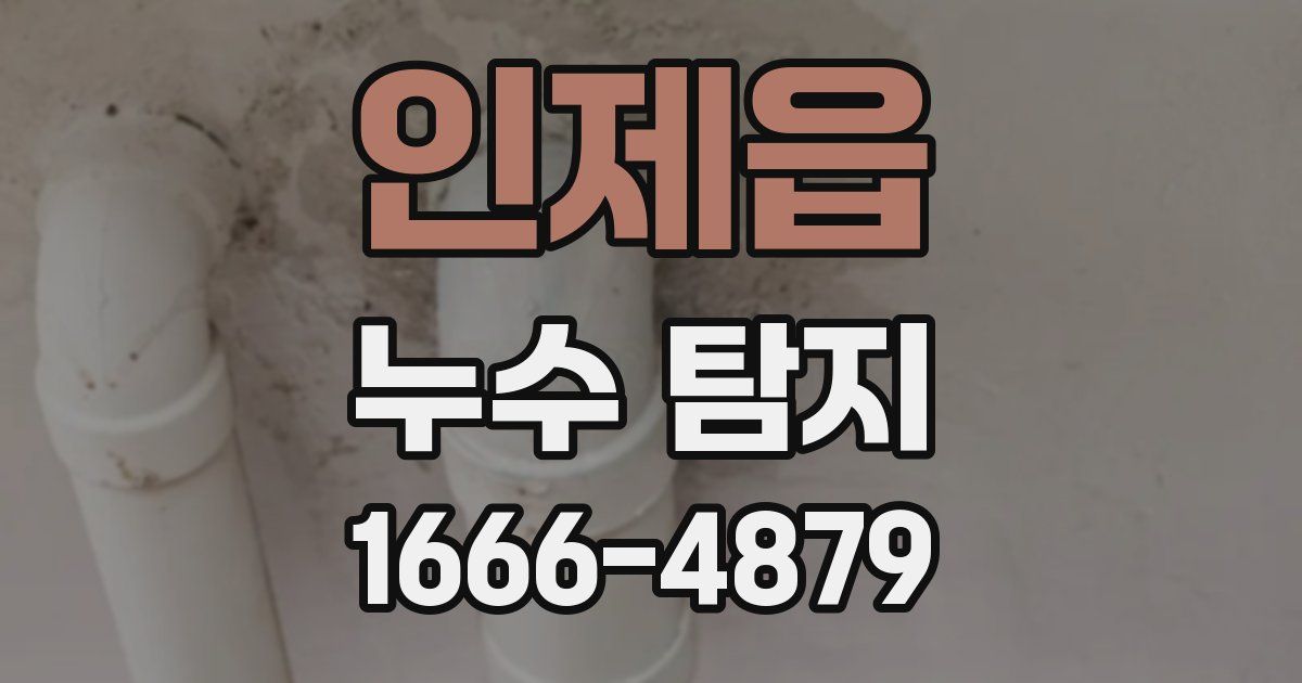 인제읍 누수 탐지