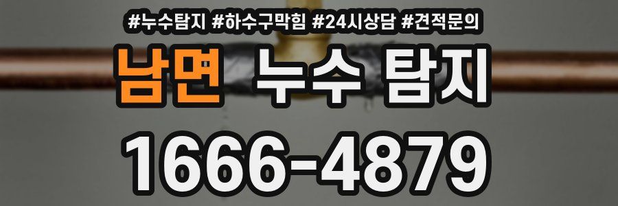 남면 누수 탐지