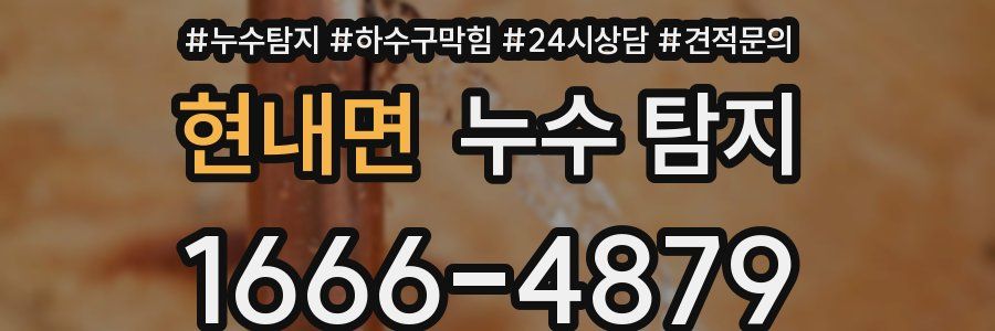 현내면 누수 탐지
