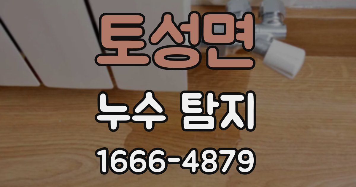 토성면 누수 탐지