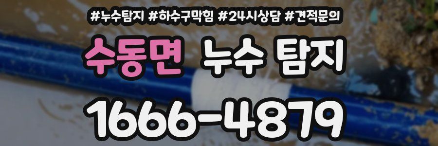수동면 누수 탐지