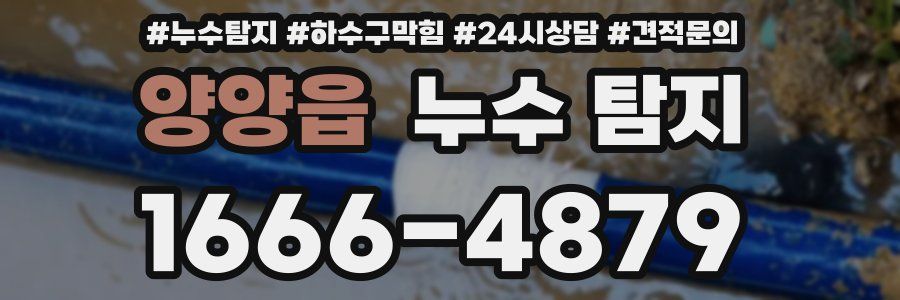 양양읍 누수 탐지