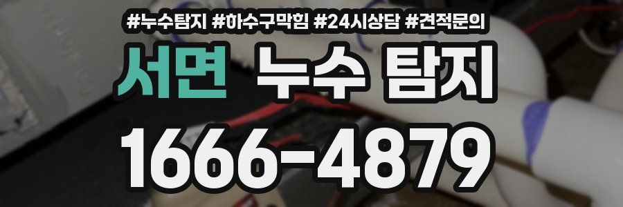 서면 누수 탐지