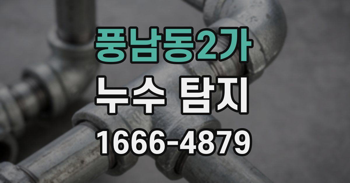풍남동2가 누수 탐지