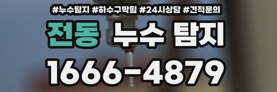전동 누수 탐지