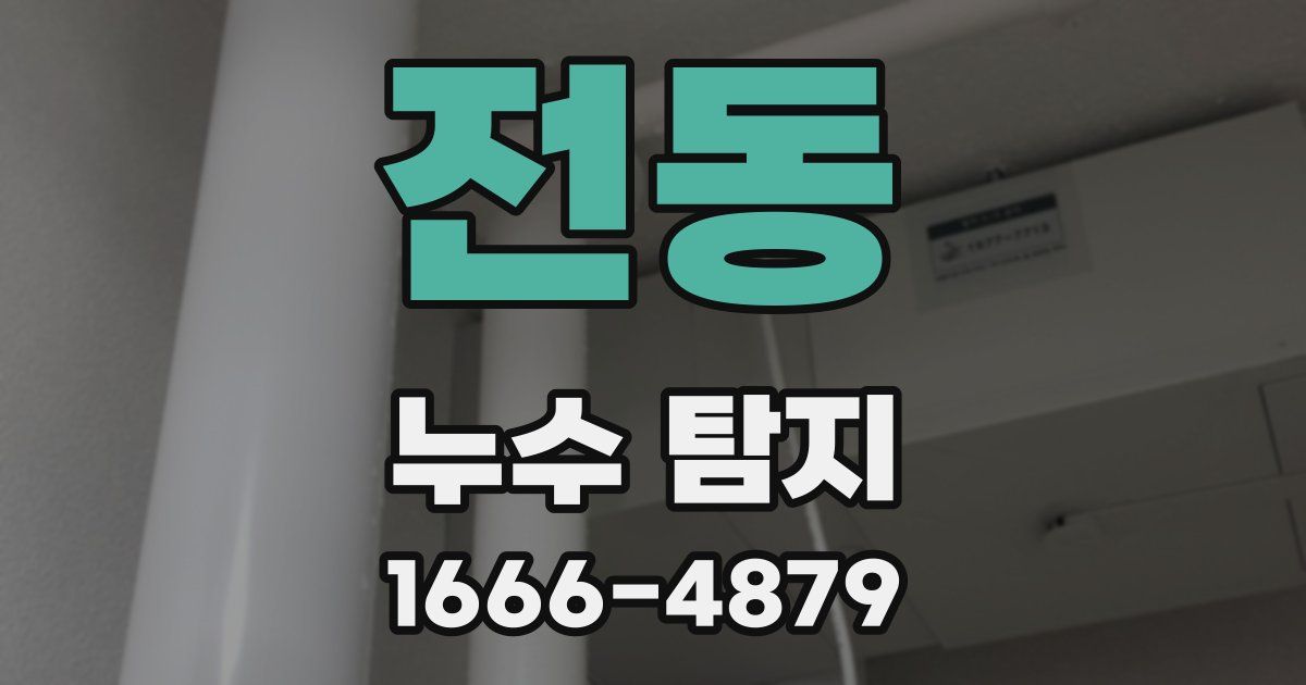 전동 누수 탐지