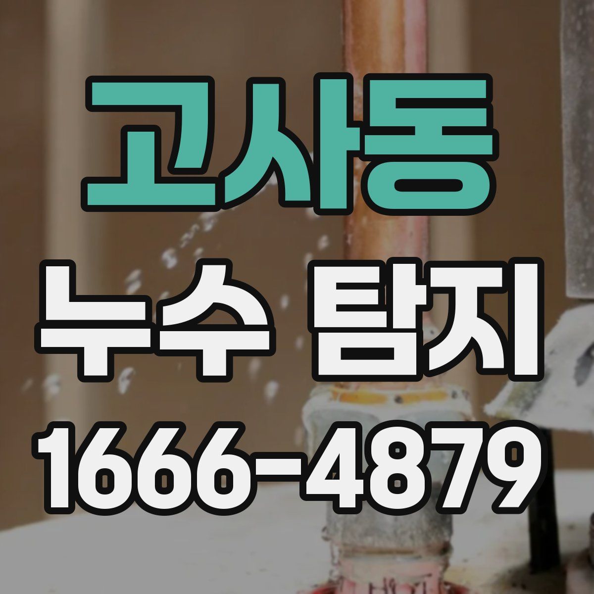 고사동 누수 탐지
