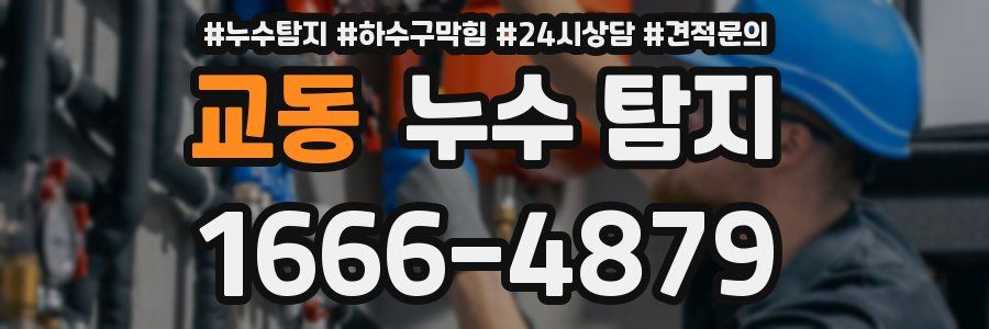 교동 누수 탐지