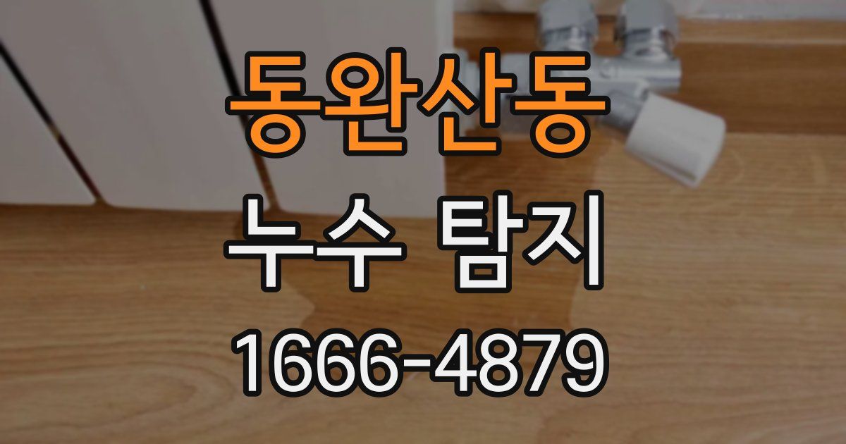 동완산동 누수 탐지