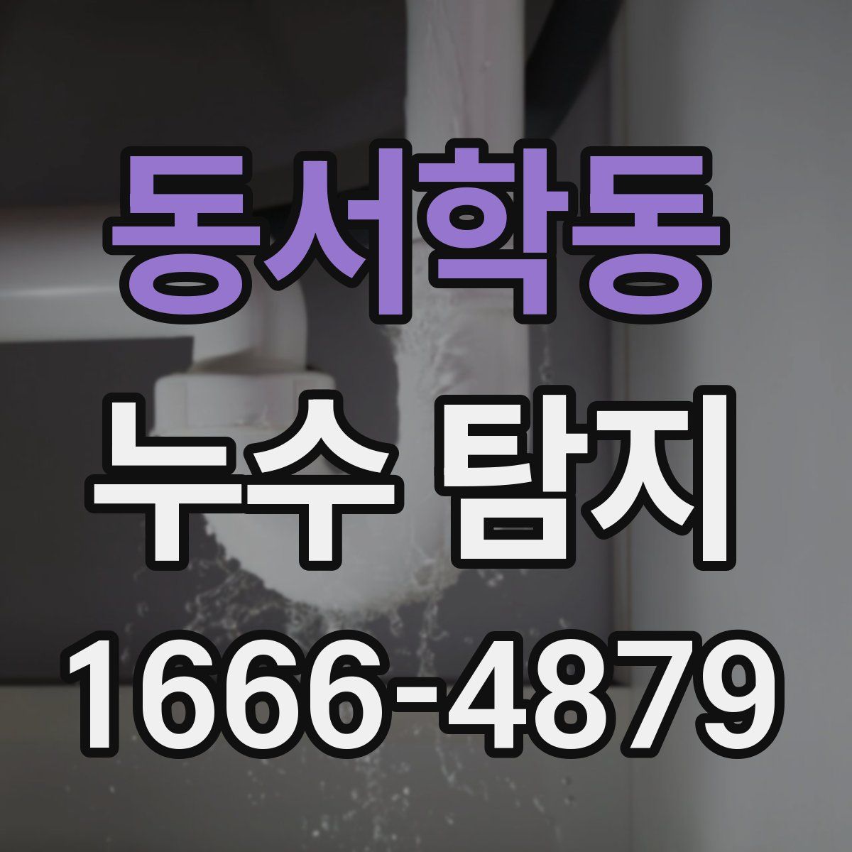동서학동 누수 탐지