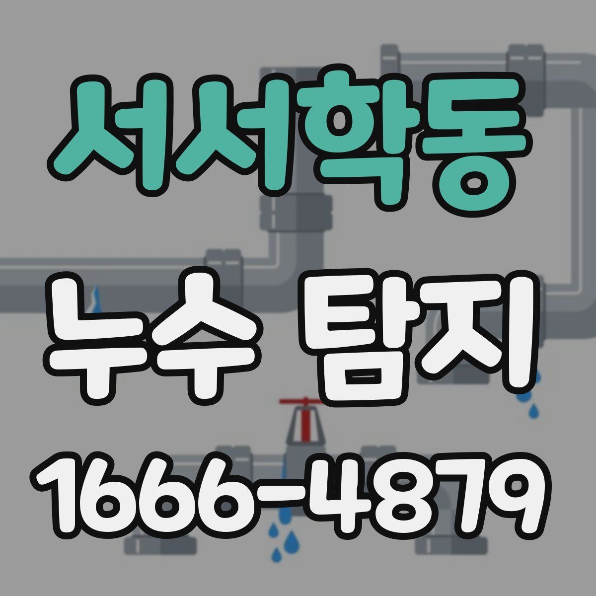 서서학동 누수 탐지