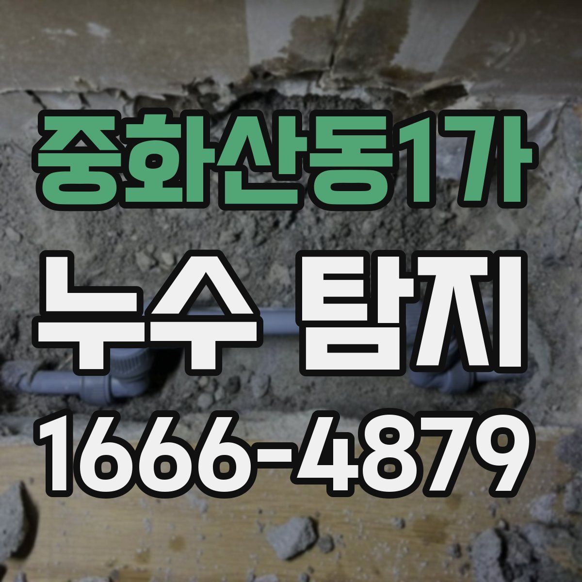 중화산동1가 누수 탐지