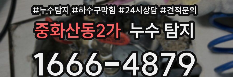중화산동2가 누수 탐지