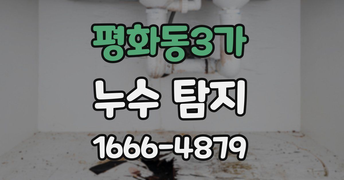 평화동3가 누수 탐지