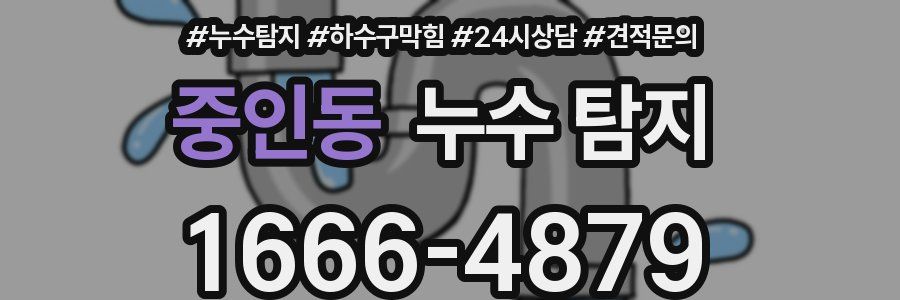 중인동 누수 탐지