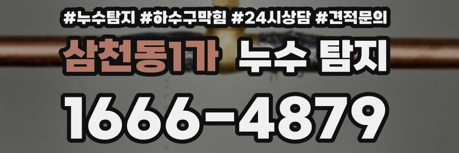 삼천동1가 누수 탐지