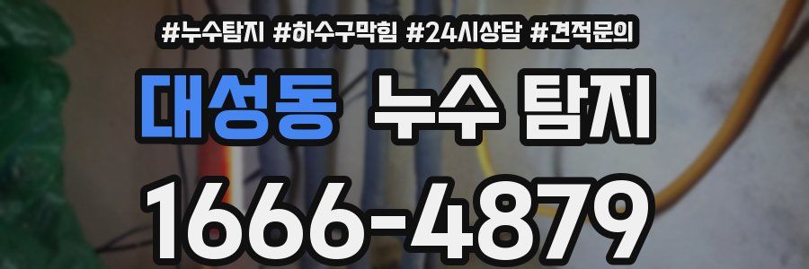 대성동 누수 탐지