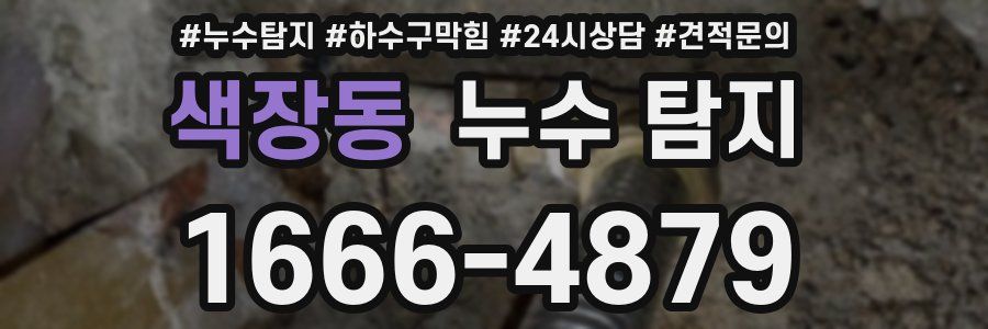 색장동 누수 탐지