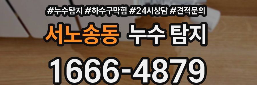 서노송동 누수 탐지