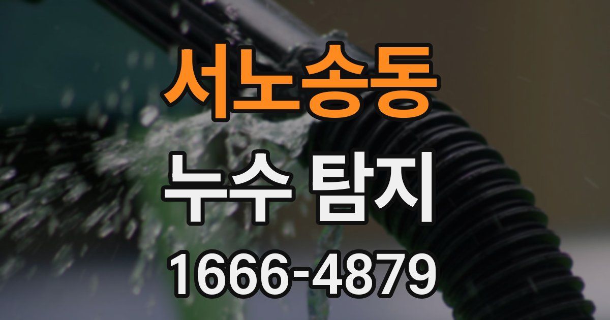 서노송동 누수 탐지
