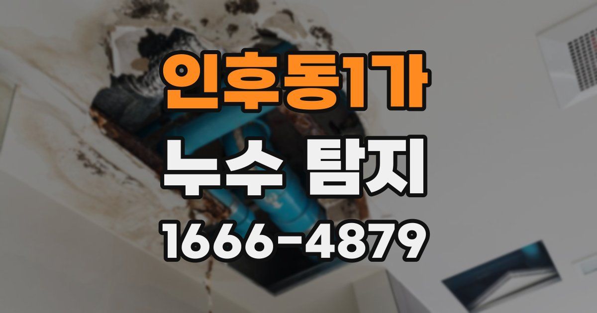 인후동1가 누수 탐지