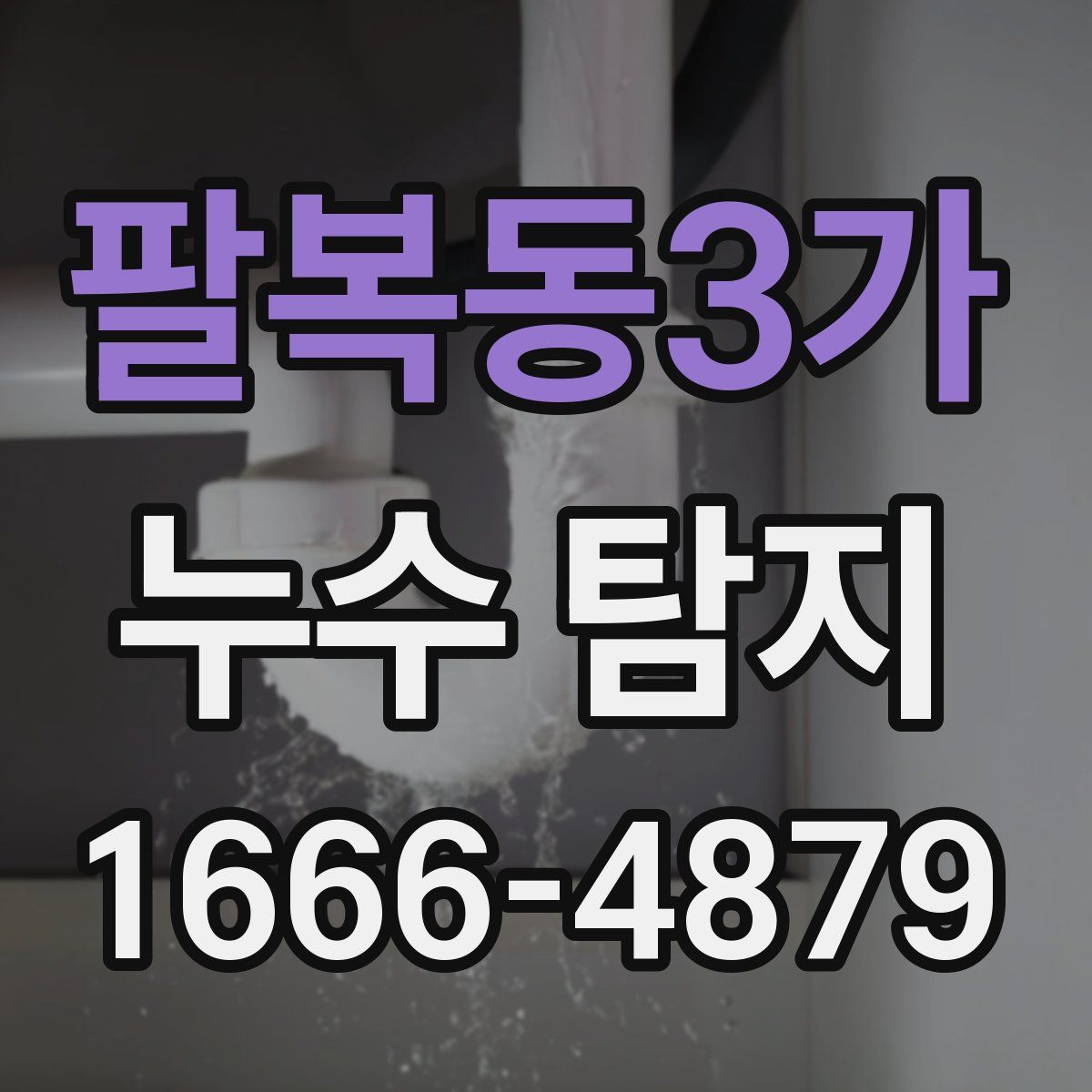 팔복동3가 누수 탐지